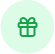 icone de um presente verde